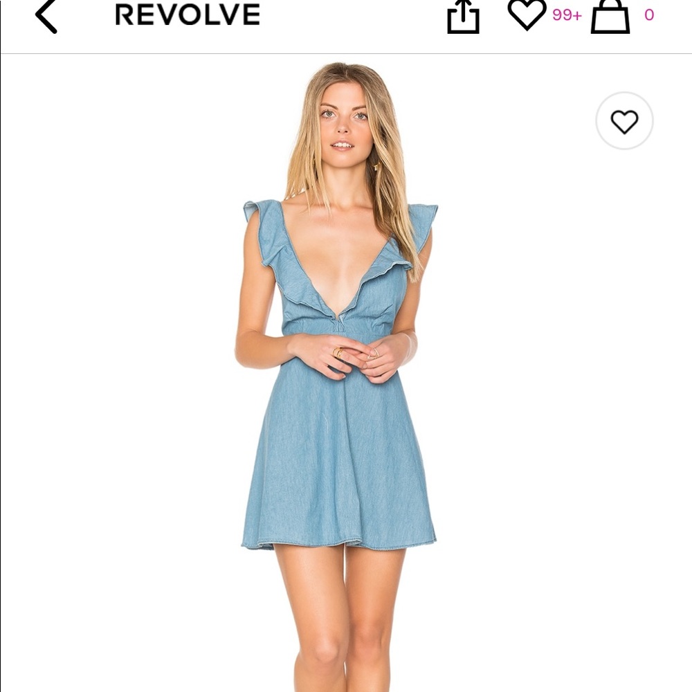 Chambray mini dress from REVOLVE